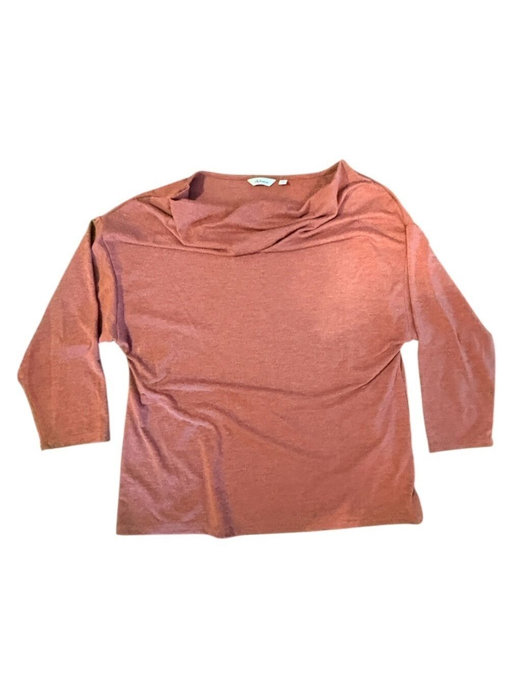 2/$15 Reitmans Pink Cowl Neck T-Shirt Small